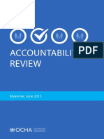 Accountability Review: Myanmar, June 2015