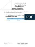 Resultat Du Test Ecrit (RH 232-20) FA BP