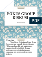 Fokus Group Diskusi: Riris Diana Rachmayanti