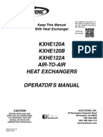 KXHE120A KXHE120B KXHE122A Air-To-Air Heat Exchangers Operator'S Manual