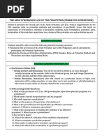 The Adult Probation Law of The Philippines (Probation Supervision)