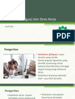 Kelelahan (Fatigue) Dan Stres Kerja