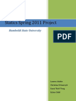 Statics Spring 2011 Project: Humboldt State University