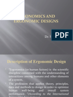 Ergonomics and Ergonomic Designs: Dr. Saad Nawaz