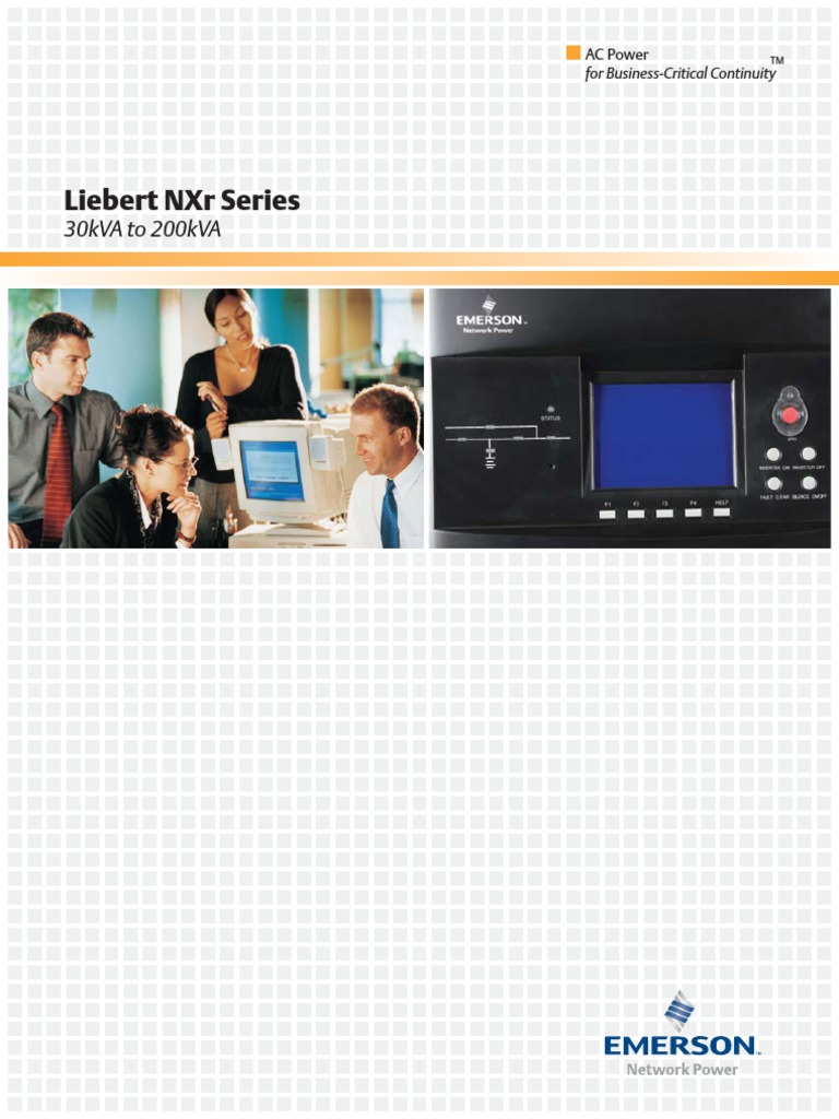 Liebert NXR Series: 30kva To 200kva | PDF | Data Center | Power Inverter