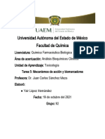 Tarea 5 Mecanismos de Acción y Biomarcadores Yair Lopez