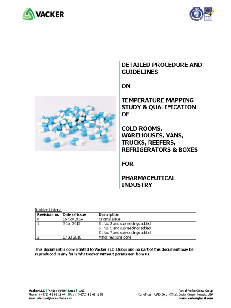 Temperature Mapping Study And Qualification Pdf Verification And