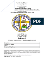 Modyul Sa Filipino 9 (Ikalawang Linggo)