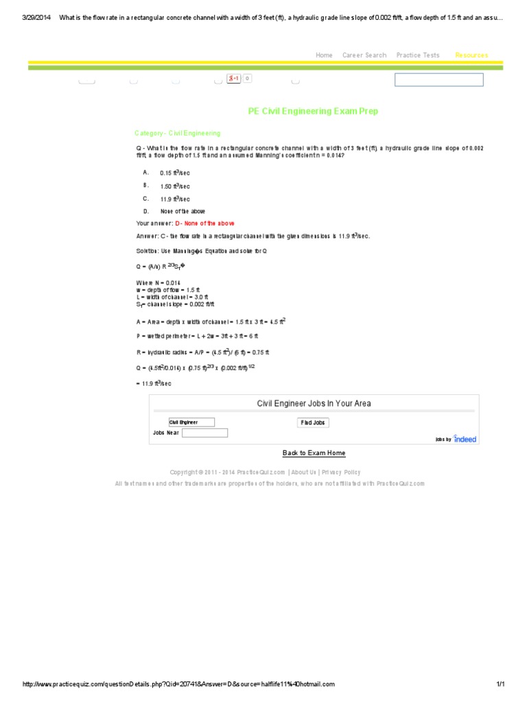Flow Rate Example PDF Applied And Interdisciplinary Physics