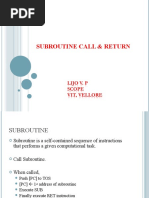 11-Subroutine Call and Return