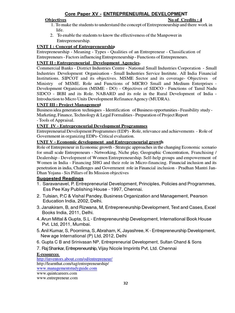 Entrepreneurial Development Overview | PDF | Entrepreneurship ...