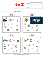 Find The Letters Worksheets