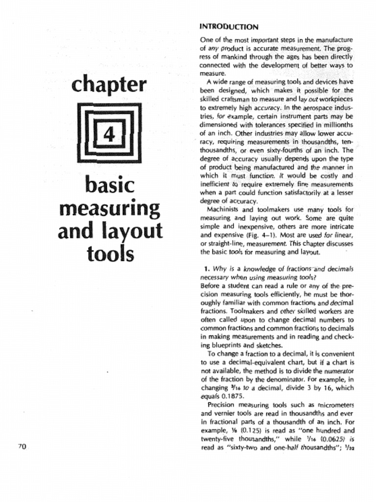 1basic Measuring and Layout Tools PDF Machining Metalworking