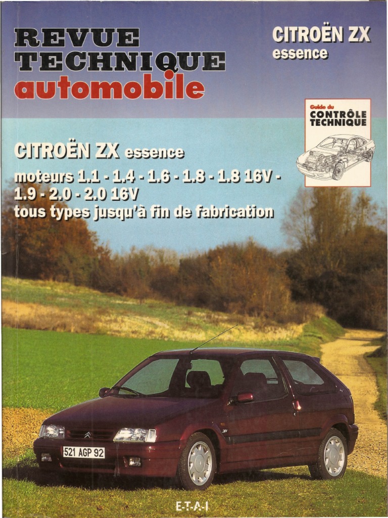 Rta 724 Citroen ZX Essence 92-96 | PDF | Frein