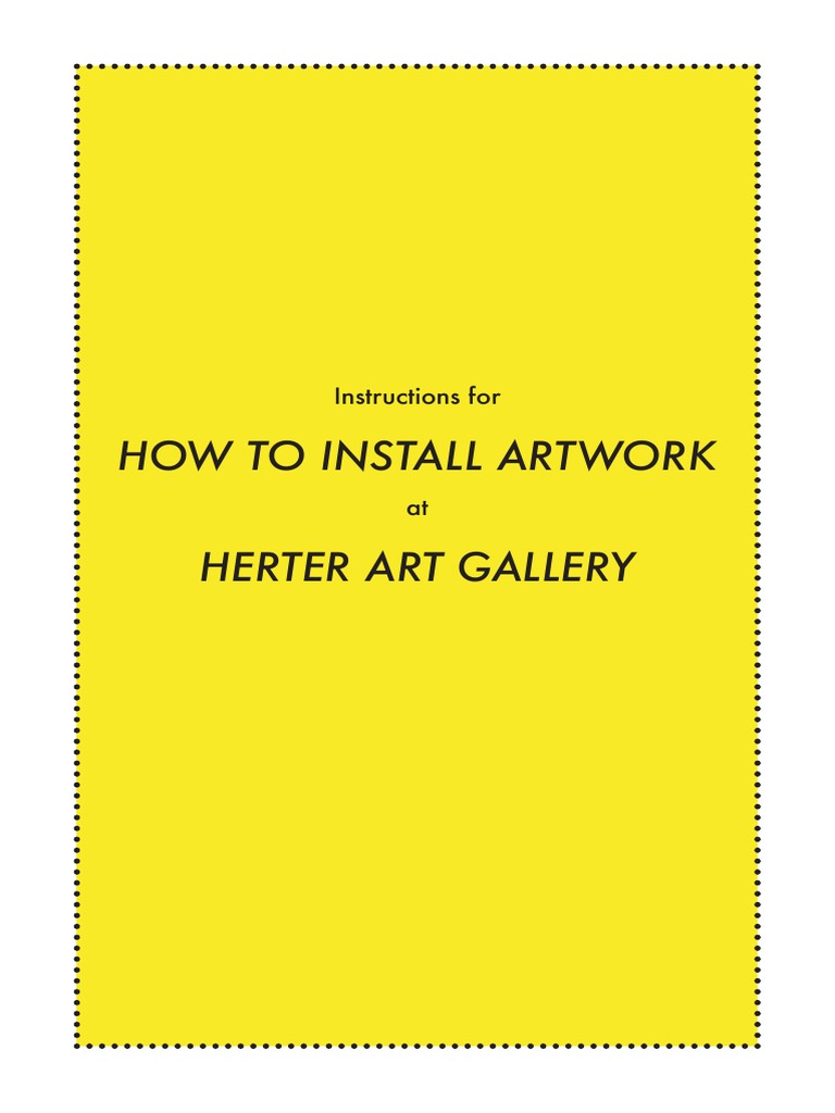 How To Install Artwork PDF