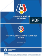 Protocol Desfasurare Competitii Futsal