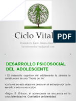CLASE 3 Ciclo Vital II Des Psicosocial Adolescente