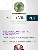 CLASE 2 Ciclo Vital II Des. Cognitivo y Psicosocia Adolescente