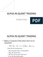 Alpha in Quant Trading: Hoàng Tùng