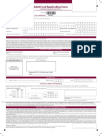 Debit Card Application Form: Dcaf3