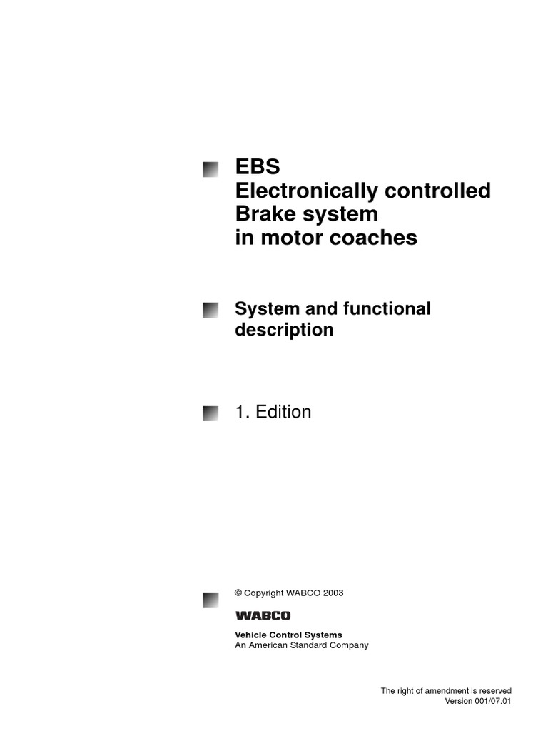Mercedes Benz Actros Abs Ebs Wiring Diagrams | PDF | Anti Lock Braking ...