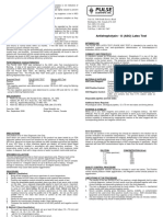 Antistreptolysin - O (ASO) Latex Test