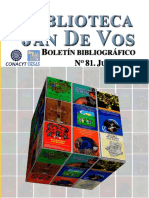 Boletín, Biblioteca Jan de Vos-Julio 2021