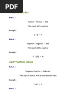 Mathematics Rules