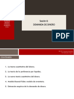 FFE Sesión 5 Demanda de Dinero