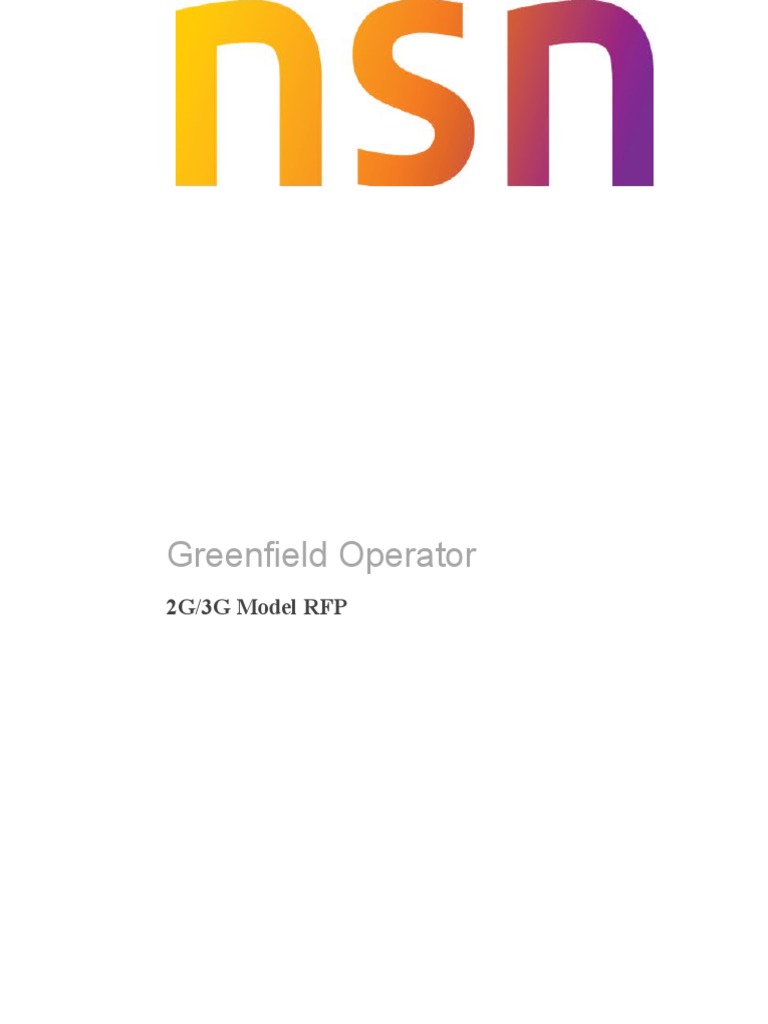 2G-3G Model RFP Answered v1.0 | PDF | Electromagnetic