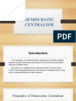 Democratic Centralism