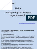 Unidade 3 o Antigo Regime Europeu