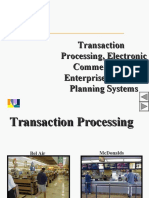 Transaction Processing, Electronic Commerce, and Enterprise Resource Planning Systems
