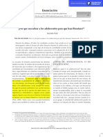 Michele Petit. Por Qué Incentivar A Los Adolescentes para Que Lean Literatura