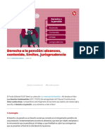 Derecho A La Pensión - Alcances, Contenido, Límites, Jurisprudencia - LP