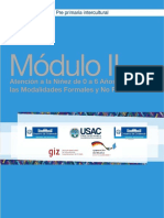 PDF Modulo II Atencion A La Niez de 0 A 6 Aos A Traves de Las Modalidades Formales y No Formales Compress