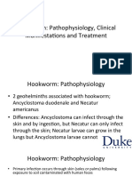 Hookworm: Pathophysiology, Clinical Manifesta:ons and Treatment