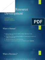 Human Resource Development (HRD)