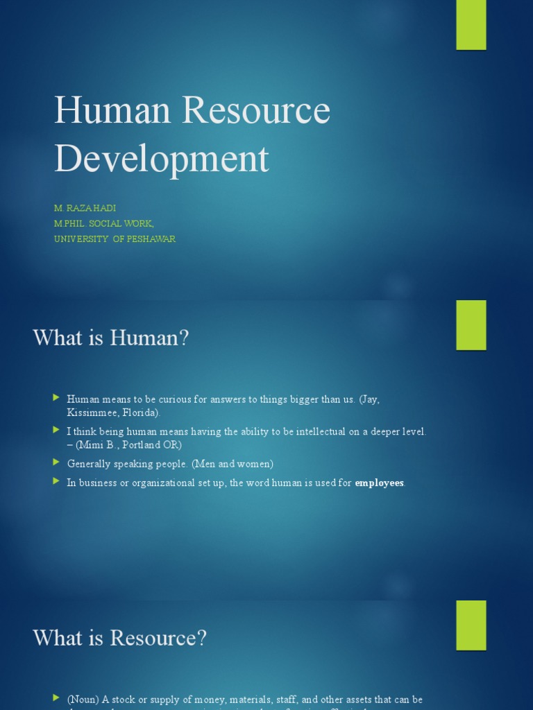 Understanding Human Resource Development | PDF | Human Resources ...
