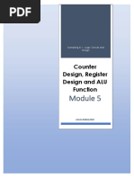 Module 5 - Counter Register Design and ALU Function - F