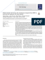 Clinical Outcome and Toxicity After Simultaneous Integrated Boost IMRT in