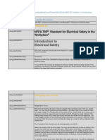 Introduction To Electrical Safety: Nfpa 70E: Standard For Electrical Safety in The Workplace