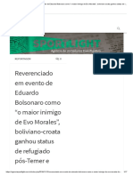 Reverenciado Em Evento de Eduardo Bolsonaro Como “o Maior Inimigo de Evo Morales”, Boliviano-croata Ganhou Status de Refugiado Pós-Temer e Aparece 67 Vezes No Panamá Papers – Sportlight