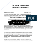 Hack Snapchat Accounts Online Tool