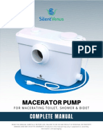 Silent Venus Toilet Macerator Pump Model: SVP600 
