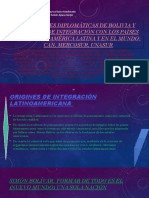 Relaciones Diplomáticas de Bolivia y Procesos de Integración