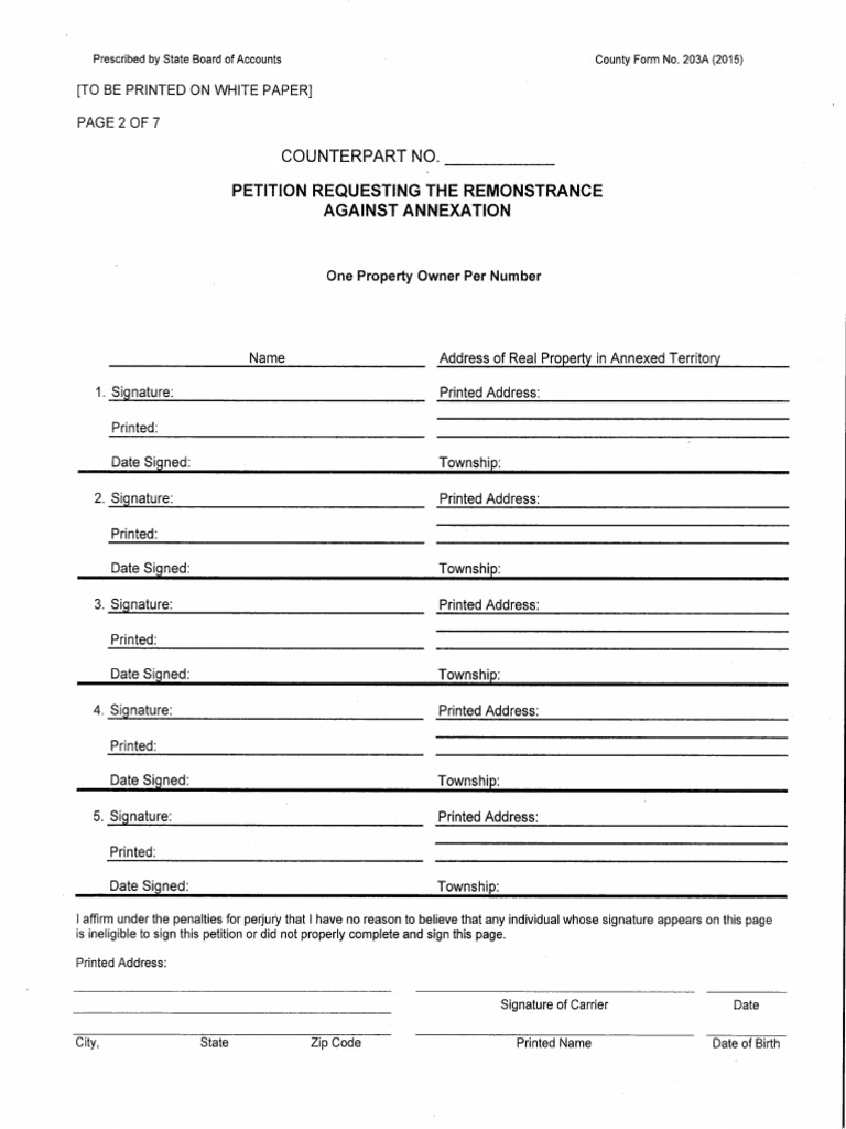 Remonstrance Petition | PDF