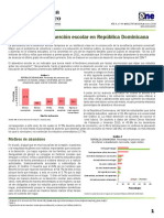 Abandono Y/o Deserción Escolar en República Dominicana