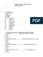 Writing Test 9 Form Translation and Editing