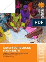 Aid Effectiveness for Health 2011